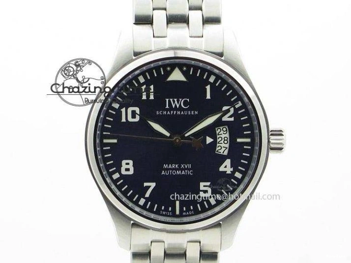 MIROTIME 0326 Bright Pilot Chrono SS AZF 1:1 Best Edition Green Dial on Brown Leather Strap A 7059